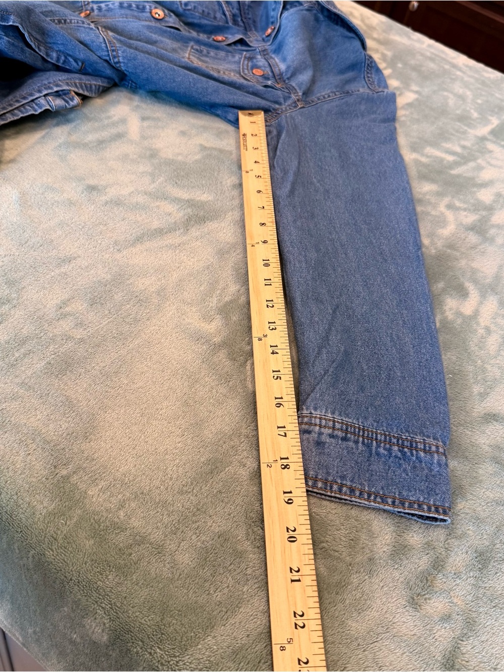 Frye Denim Shirt Dress Women’s Medium Blue Button Front Long Sleeve NWOT - Picture 12 of 12